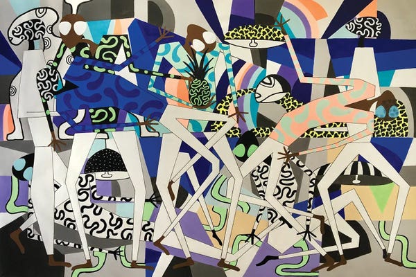 Frantisek Florian: Funky Dancing Figures VI by Frantisek Florian