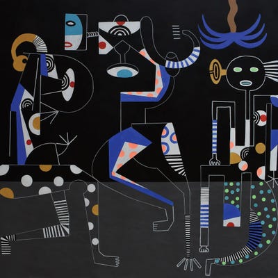 Night Abstract by Frantisek Florian canvas print