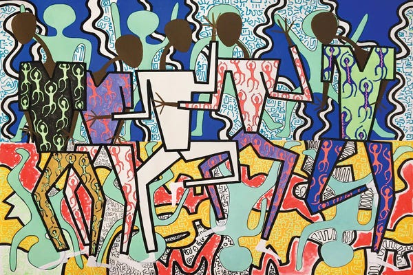 Frantisek Florian: Joyous Dancing Figures III by Frantisek Florian