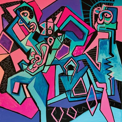 Funky Abstract VIII by Frantisek Florian canvas print