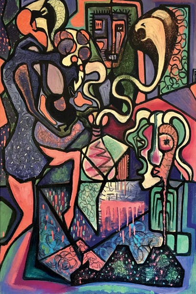 Funky Abstract XII by Frantisek Florian canvas print