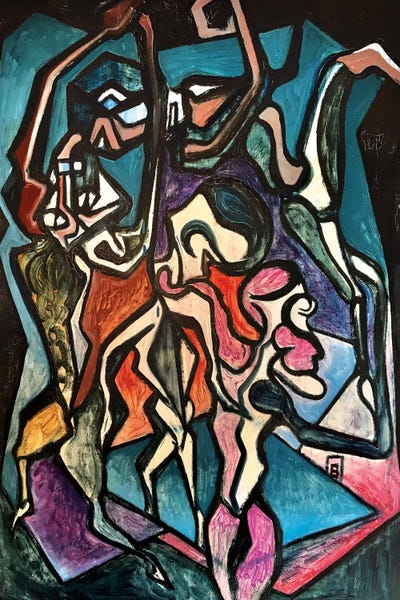 Frantisek Florian: Expressive Abstract III by Frantisek Florian