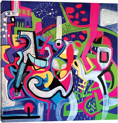 Colorful Abstract Shapes I Canvas Art Print - Frantisek Florian