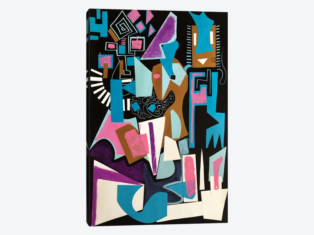 Colorful Abstract Shapes III by Frantisek Florian 1-piece Art Print