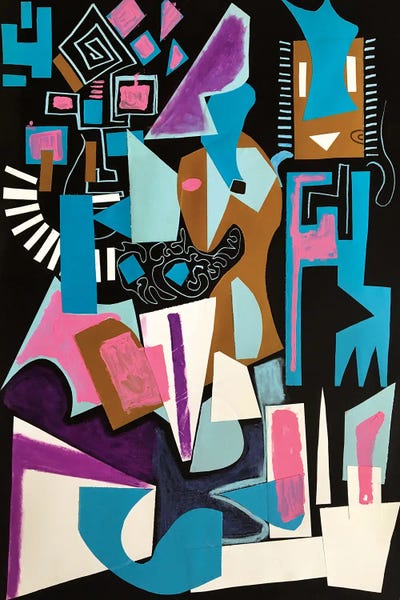 Frantisek Florian: Colorful Abstract Shapes III by Frantisek Florian