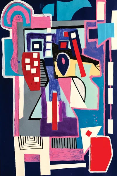 Frantisek Florian: Colorful Abstract Shapes IV by Frantisek Florian