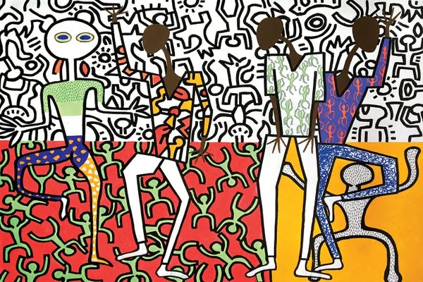 Frantisek Florian: Harring Inspired Dance Party I by Frantisek Florian