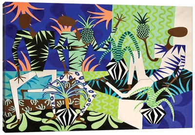 Pineapple Celebration Canvas Art Print - Frantisek Florian
