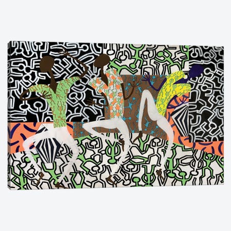 Harring Inspired Dance Party VII Canvas Print #FFL86} by Frantisek Florian Canvas Wall Art