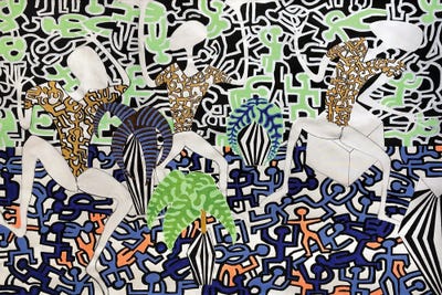 Harring Inspired Dance Party IX by Frantisek Florian canvas print