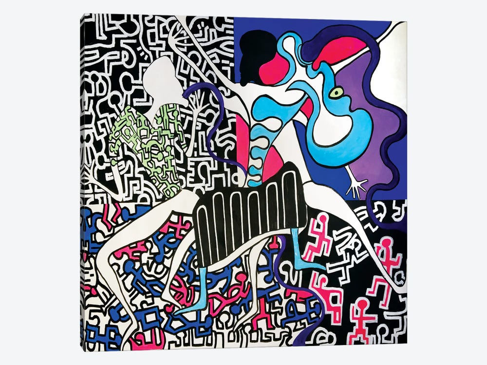 Funky Beats Contemporary II by Frantisek Florian 1-piece Canvas Art Print