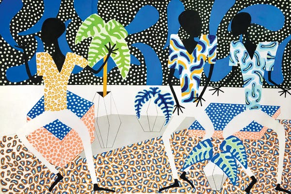 Frantisek Florian: Funky Club in Blue by Frantisek Florian