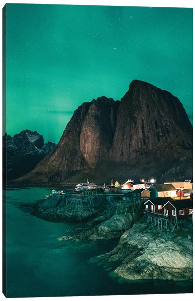 Polar Lights In Norway Canvas Art Print - Fabian Fortmann