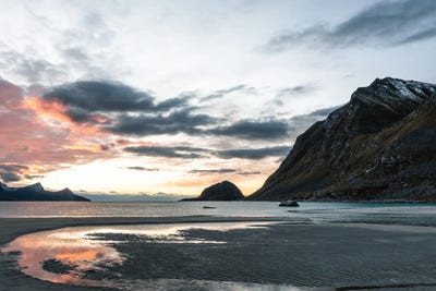 Sunset At The Beach by Fabian Fortmann art print