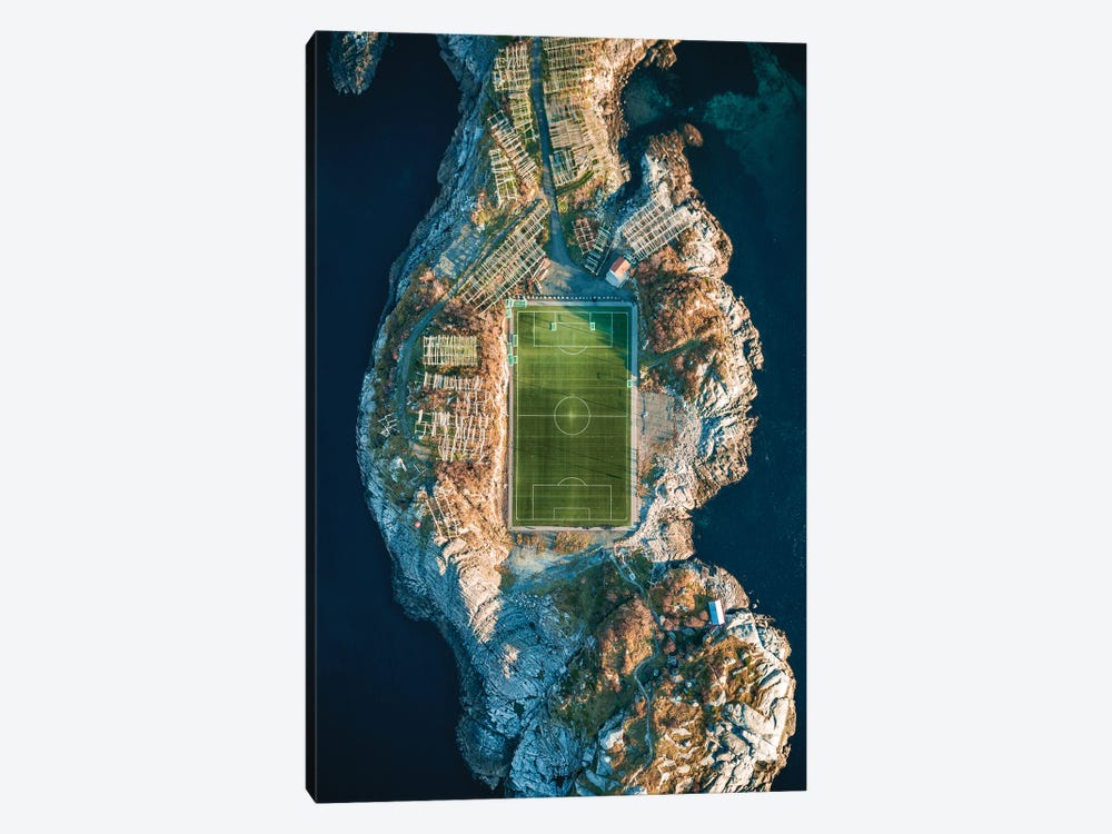 Unique Soccer Pitch by Fabian Fortmann 1-piece Canvas Wall Art