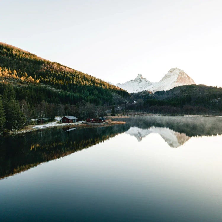 Private Lake During Sunset