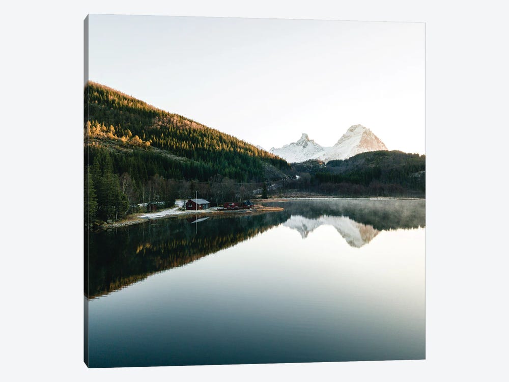 Private Lake During Sunset by Fabian Fortmann 1-piece Canvas Print