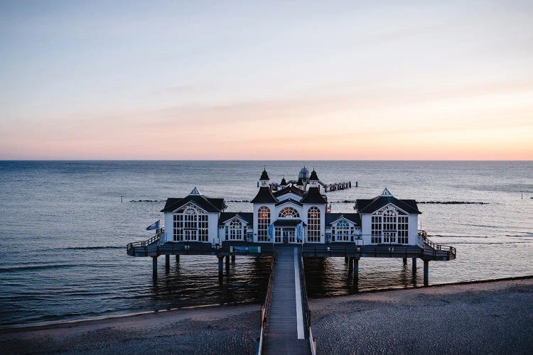 The Pier At Sunset by Fabian Fortmann wall art
