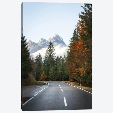 Autumn Road Canvas Print #FFM130} by Fabian Fortmann Art Print