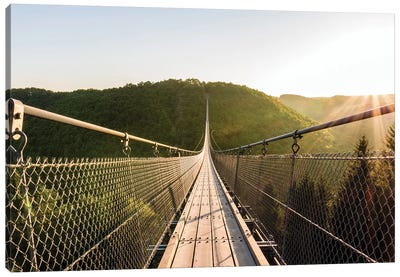 Suspension Bridge Canvas Art Print - Fabian Fortmann