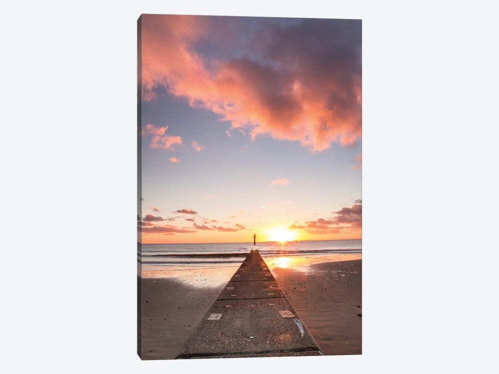 Colorful Sunset by Fabian Fortmann 1-piece Canvas Wall Art