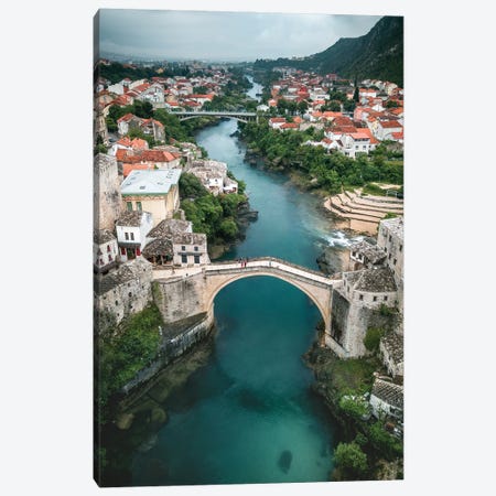 The Bridge Of Mostar Canvas Print #FFM170} by Fabian Fortmann Canvas Print