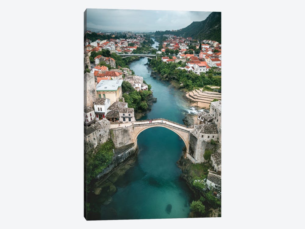The Bridge Of Mostar by Fabian Fortmann 1-piece Canvas Art Print