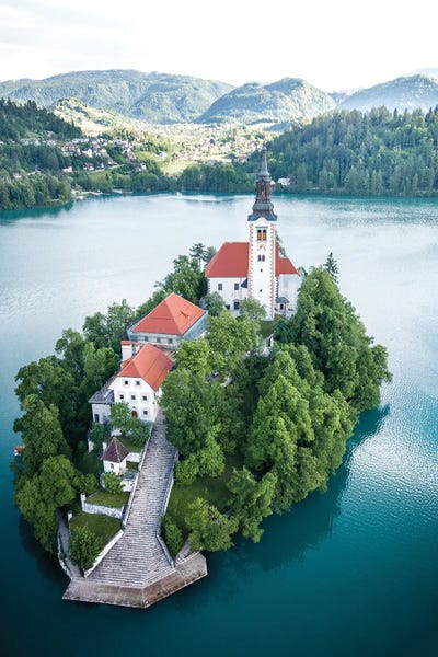 Fabian Fortmann: Lake Bled Island by Fabian Fortmann