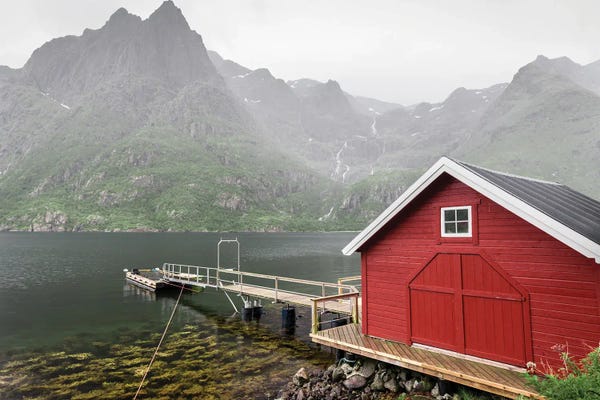 Nature Lover: Red Boathouse by Fabian Fortmann