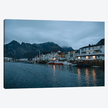 Light Come On In The Harbor Norway Canvas Print #FFM199} by Fabian Fortmann Canvas Print