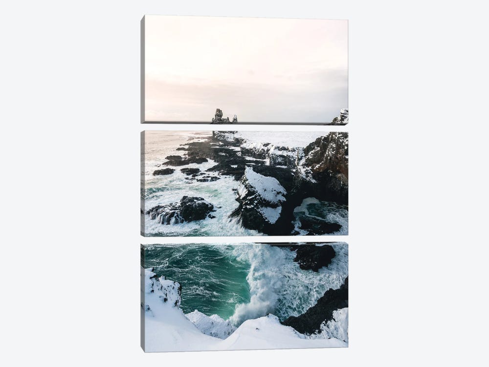 Icelandic Coast by Fabian Fortmann 3-piece Canvas Print