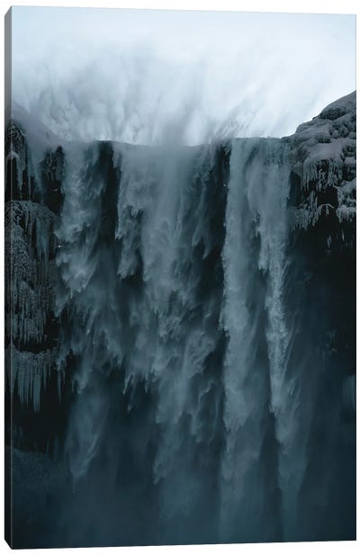 Arctic Waterfall Canvas Art Print - Fabian Fortmann