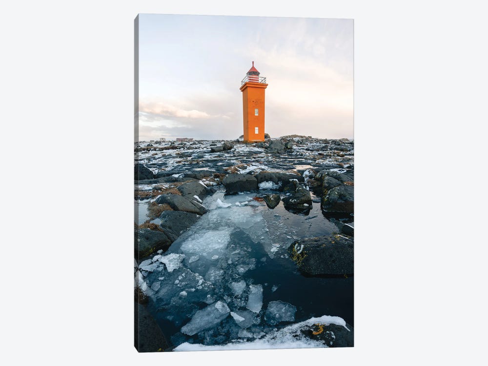 Icelands Lighthouse by Fabian Fortmann 1-piece Canvas Artwork