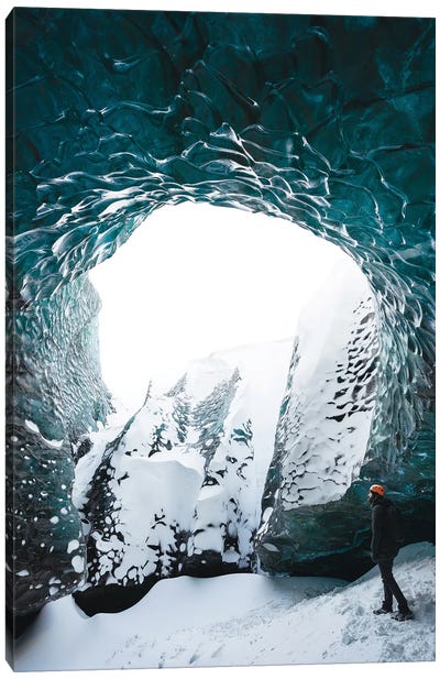 Ice Cave Canvas Art Print - Fabian Fortmann