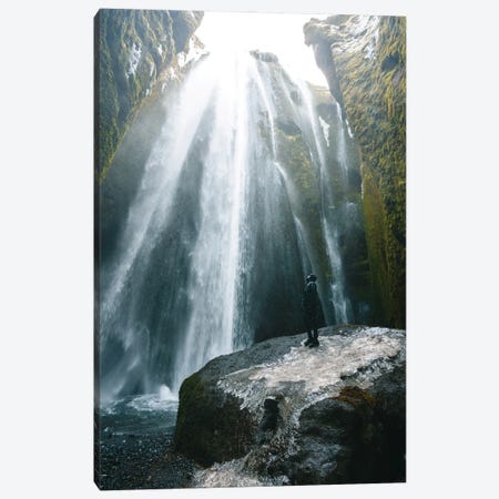 Inside The Waterfall - Iceland Canvas Print #FFM246} by Fabian Fortmann Canvas Art