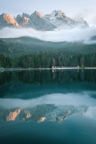 Fabian Fortmann: Boathouse At The Lake by Fabian Fortmann