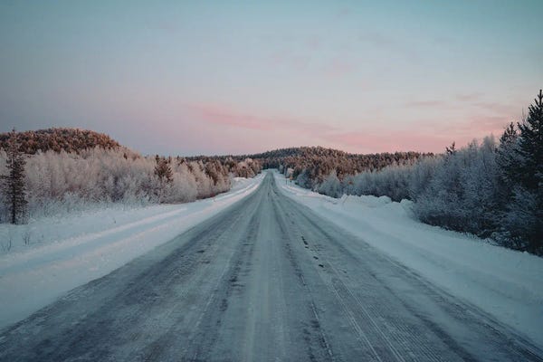 Fabian Fortmann: Icy Road by Fabian Fortmann