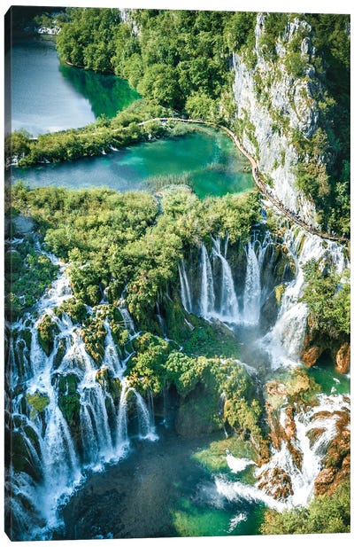 1000 Waterfalls Canvas Art Print - Croatia Art