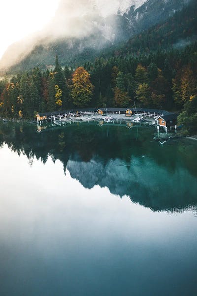 Fabian Fortmann: Morning By The Boathouse by Fabian Fortmann