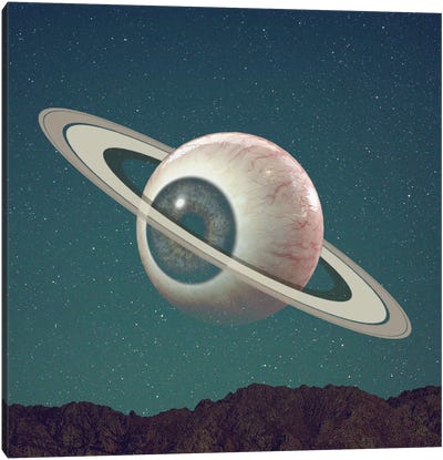 Saturn Eye Canvas Art Print - Eyes