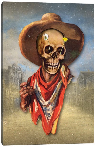 Dead West Canvas Art Print - Cowboy & Cowgirl Art