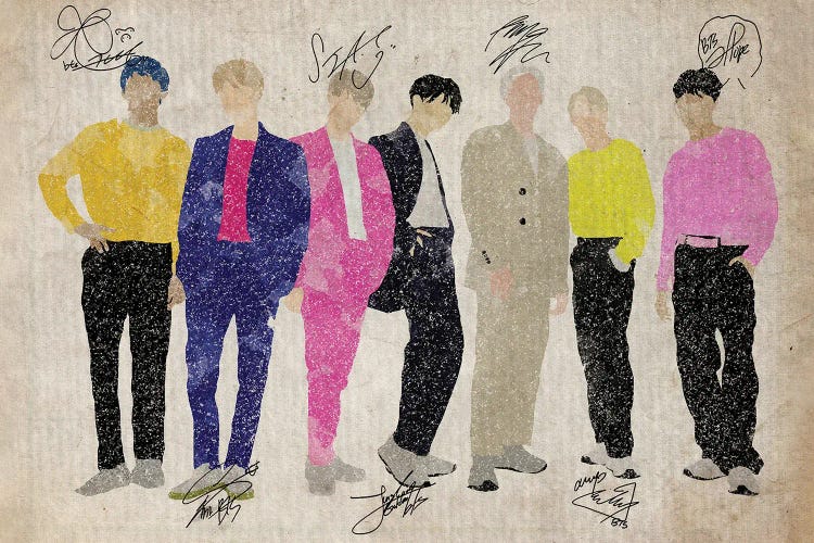 BTS Bangtan Boys Euphoria by FisherCraft wall art