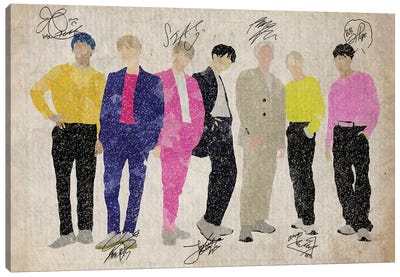 BTS Bangtan Boys Euphoria Canvas Art Print - Pop Music Art