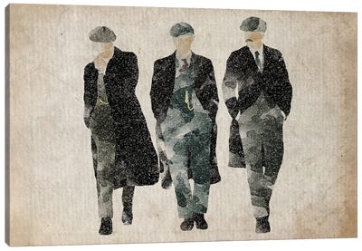 Peaky Blinders The Shelby Boys In Grey Canvas Art Print