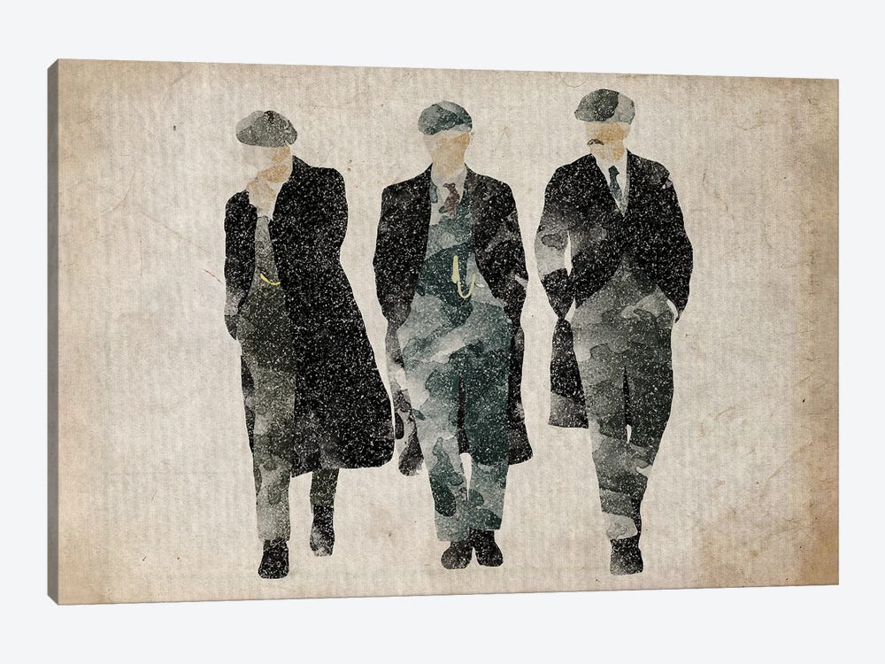 Peaky Blinders The Shelby Boys In Grey by FisherCraft 1-piece Canvas Print