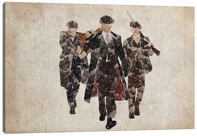 Peaky Blinders The Shelby Boys In Brown Canvas Art Print