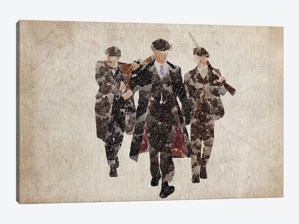 Peaky Blinders The Shelby Boys In Brown by FisherCraft 1-piece Canvas Artwork