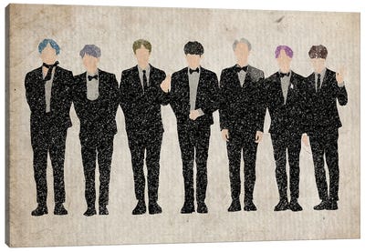BTS Canvas Art Print - Pop Music Art