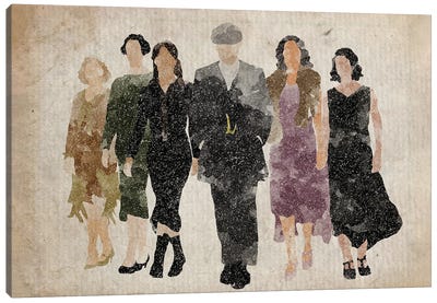 Peaky Blinders Tommy With The Women Canvas Art Print