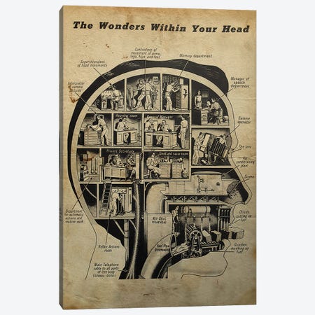 The Wonders Within Your Head Canvas Print #FHC186} by FisherCraft Canvas Art Print
